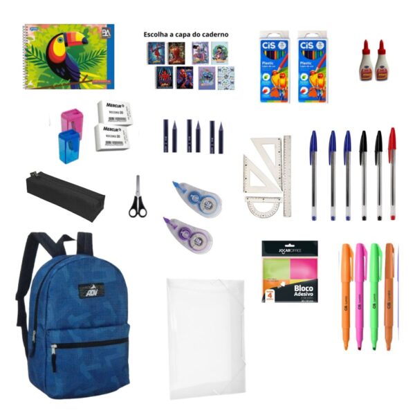 Kit Ensino Médio + Mochila