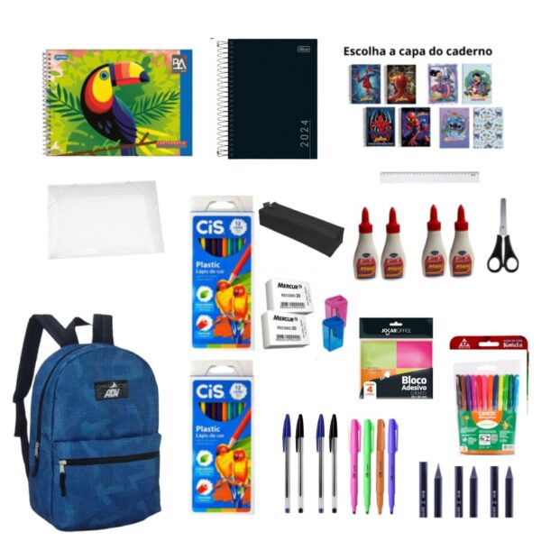 Kit Ensino Fundamental 4º ao 6º ano + Mochila